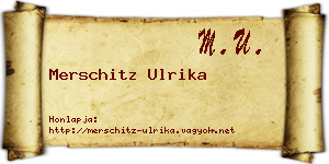 Merschitz Ulrika névjegykártya